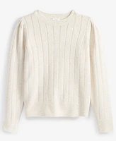 On 34th Women's Pointelle Crewneck Pullover Sweater, Created for Macy's