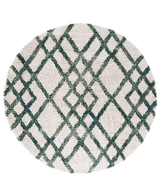 Safavieh Berber Shag 100 BER214C 6'7"x6'7" Round Area Rug