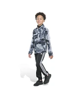 adidas Big Boys Camo Printed 3-Stripe Tricot Jacket, 2-Piece Set