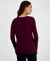 Style & Co Petite Crewneck Sweater, Created for Macy's