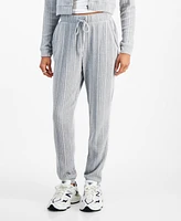 Self Esteem Juniors' Ribbed Hacci-Knit Jogger Pants