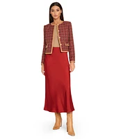 Tahari Asl Women's Satin Midi Skirt