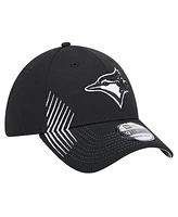 New Era Men's Black Toronto Blue Jays Active Dash Mark 39THIRTY Flex Hat