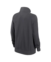 Nike Women's Charcoal New Orleans Saints Premium Raglan Performance Half-Zip Sweatshirt