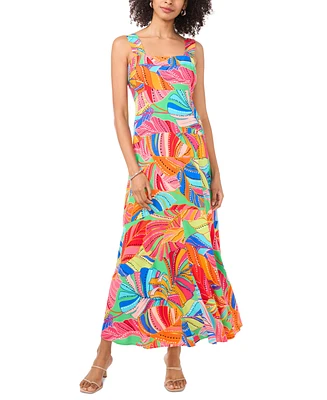 Vince Camuto Women's Floral Sleeveless Square-Neck Maxi Dress