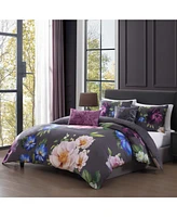 Bebejan Elegant Blossoms Bedding 100% Cotton 5 Piece Queen Size Reversible Comforter Set