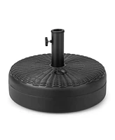 Sugift 18 Inch Fillable Heavy-Duty Round Umbrella Base Stand