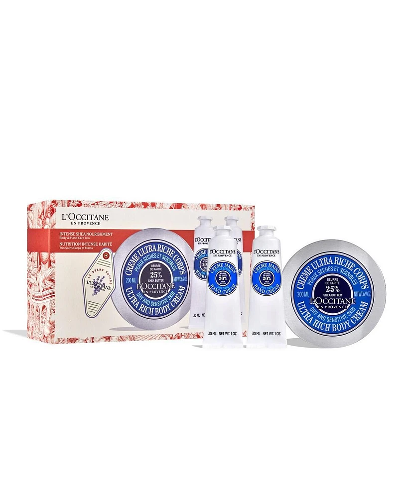 L'Occitane Nourishing Body & Hand Care Trio Holiday Gift Set