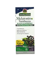 Nature's Answer Melatonin + Sambucus Nighttime Sleep and Immune Support Alcohol-Free