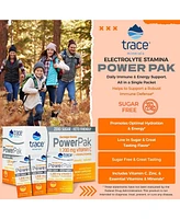 Trace Minerals Power Pak Sugar Free Electrolyte Powder Packets | 1200 mg Vitamin C, Zinc, Magnesium | Boost Immunity, Hydration and Natural Energy | K