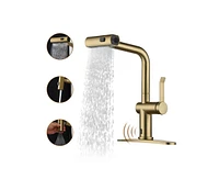 Casainc Single Handle Pull Out Kitchen Faucet with Touchless Sensor