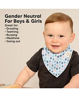 KeaBabies 8pk Baby Bandana Bibs, Drool Bibs for Girl, Boy, Infant