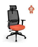 Sugift Ergonomic Office Chair with Lumbar Support and Adjustable Headrest