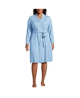 Lands' End Plus Cooling Robe with Piping