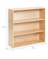 ECR4Kids Streamline 3-Shelf Storage Cabinet, 36in, Natural, 1
