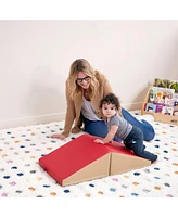 ECR4Kids SoftZone Junior Mix n' Match Ramp, Red, 2-Pack