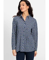 Olsen Women's Minimal Graphic Print Shirt