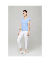 Bellemere Ultra Thin Low Crew Neck Cotton T-shirt
