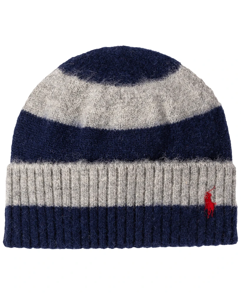 Polo Ralph Lauren Men's Brushed Stripe Beanie