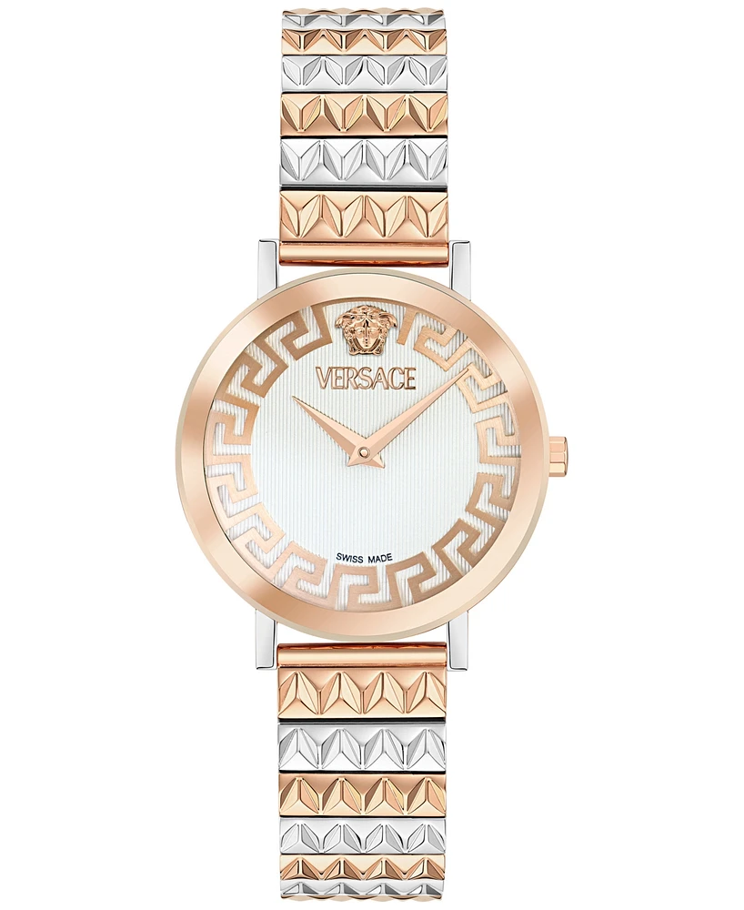 Versace Women's Swiss Daedalus Two-Tone Stainless Steel Bracelet Watch 35mm