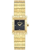 Versace Women's Swiss Mosaic Gold Ion Plated Stainless Steel Bracelet Watch 22mm