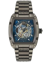 Versace Men's Swiss Automatic Gunmetal Ion Plated Stainless Steel Bracelet Watch 42x50mm