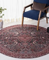 Safavieh Tucson Washable TSN175Y 6'x6' Round Area Rug