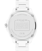 Coach Women's Kitt White Ceramic Bracelet Watch 38mm