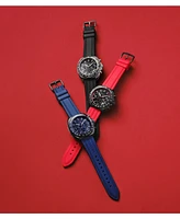 Coach Men's Charter Black Silicone Strap Watch 44.5mm