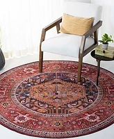 Safavieh Tucson Washable TSN127N 6'x6' Round Area Rug