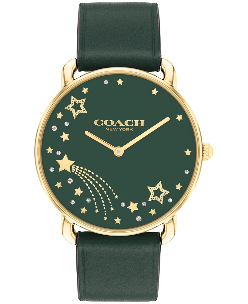 Coach Women's Elliot Leather Strap Watch 36mm