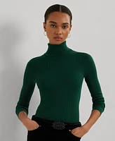 Lauren Ralph Women's Ribbed Turtleneck Sweater