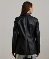 Lauren Ralph Women's Nappa Leather Blazer