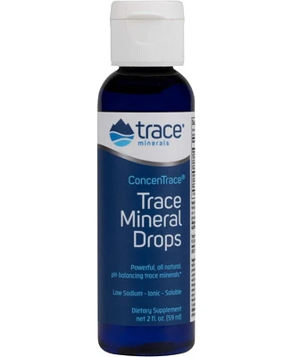 Trace Minerals ConcenTrace Drops | Full Spectrum Minerals | Ionic Liquid Magnesium, Chloride, Potassium | Low Sodium | Energy, Electrolytes