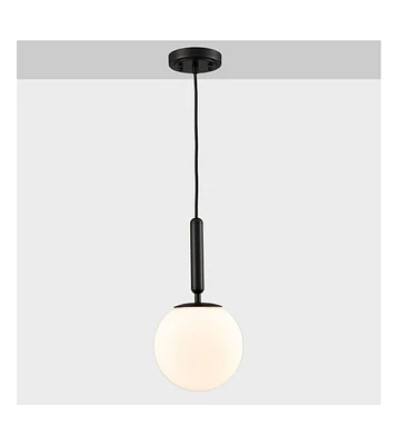 Moose Modern Globe Pendant Lighting for Kitchen Island Black 8 Inch