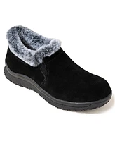 Minnetonka Women's Eagan Suede Faux Fur Lined Booties