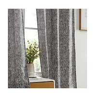 Hlc.me Avalon Jacquard Slub Texture - Privacy Curtains with Grommet Lightweight Window Curtain Panels