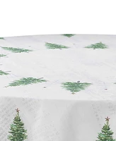 Avanti Trees Polyester Tablecloth, 70" Round