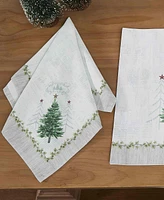 Avanti Trees Polyester 4 Piece Napkins, 18" x 18''