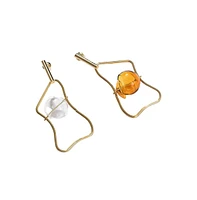 Sohi Women's Abstract Drop Earrings