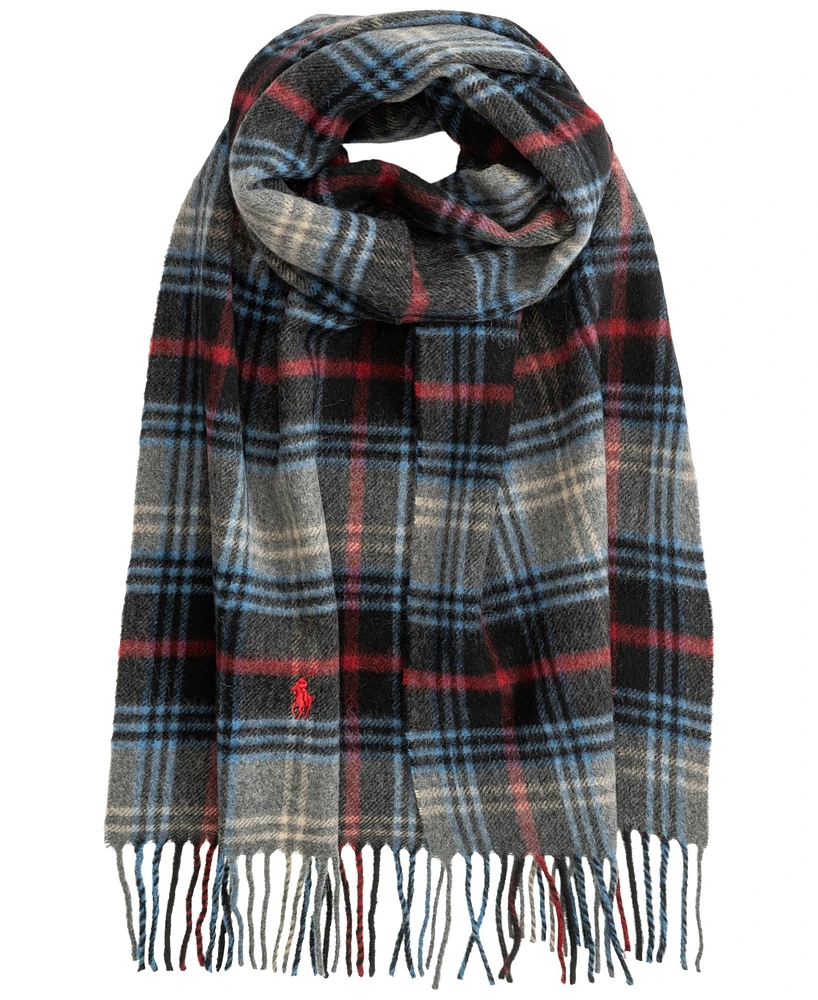 Polo Ralph Lauren Men's Cashmere Blend Plaid Scarf