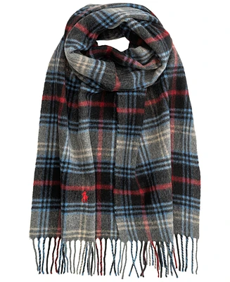 Polo Ralph Lauren Men's Cashmere Blend Plaid Scarf