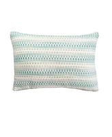 Anaya Home Summer Twist Aqua 14x20 Indoor Outdoor Pillow