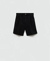 Mango Women's Straight Denim Shorts