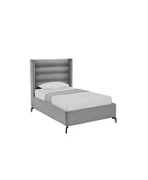 Inspired Home Kavion Velvet Platform Bed Full