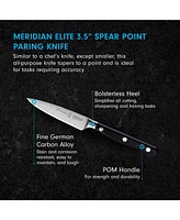 Messermeister Meridian Elite Spear Point Paring Knife, 3.5”