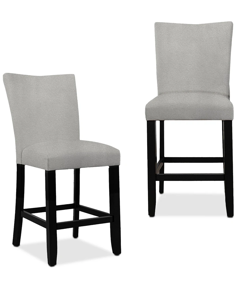 Kellet Pc. Velvet Counter Height Chair Set