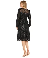 R & M Richards Women's Sequin Fit Flare Party Dress