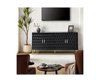 Hulala Home Kaletan Modern 63"Wide Sideboard with Adjustable Shelves