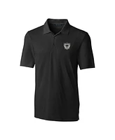 Cutter & Buck Men's Black Las Vegas Raiders Throwback Logo Forge Stretch Polo